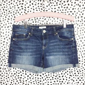 Aeropostale Cuffed Denim Shorts